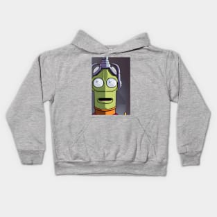 Green robot Kids Hoodie